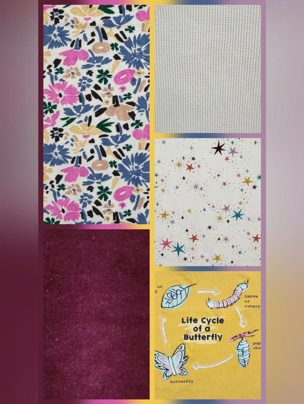 Girls 6 School Sweetheart Mix & Match Bundle | Floral, Butterfly | 5 Pieces